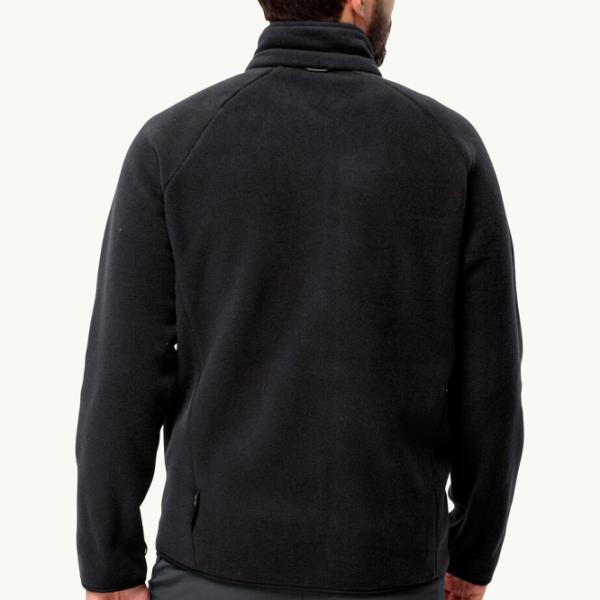 Hanorac pentru bărbați Jack Wolfskin Waldsteig Fz M Drept/ Black photo 3