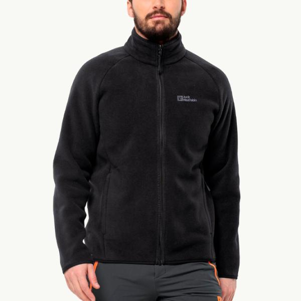 Толстовка для мужчин Jack Wolfskin Waldsteig Fz M Прямой/ Черный photo 2