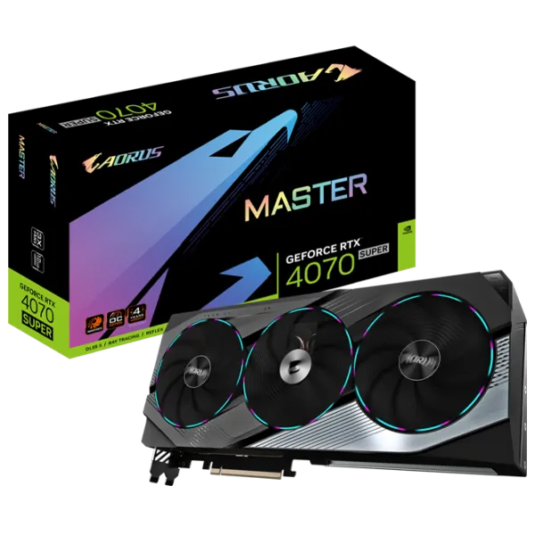 Placă video Gigabyte GeForce RTX 4070 SUPER MASTER PCI Express 4.0 / 12 GB photo 6