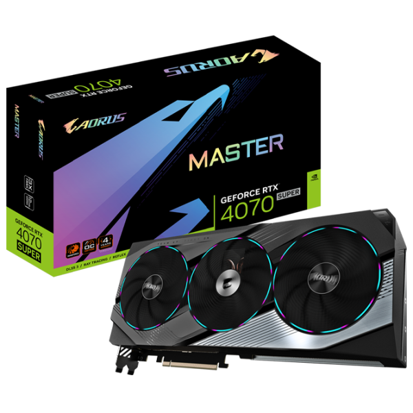Placă video Gigabyte GeForce RTX 4070 SUPER MASTER PCI Express 4.0 / 12 GB photo 6
