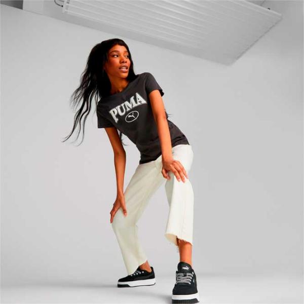 Tricou pentru femei Puma Squad Graphic Tee 20% poliester/ Black photo 4