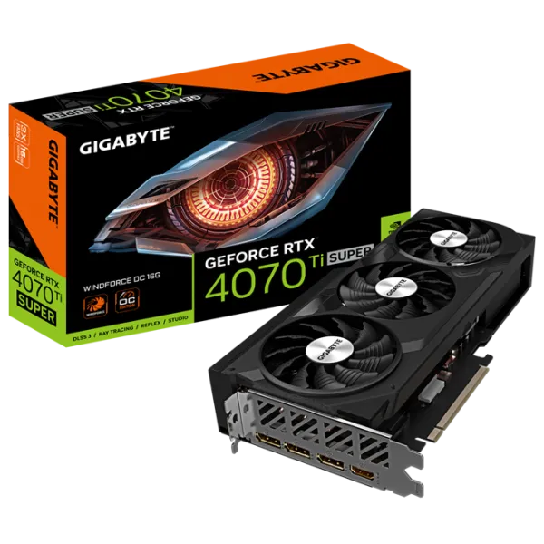 Placă video Gigabyte GeForce RTX 4070 Ti SUPER WINDFORCE OC PCI Express x16 4.0 / 16 GB photo 7