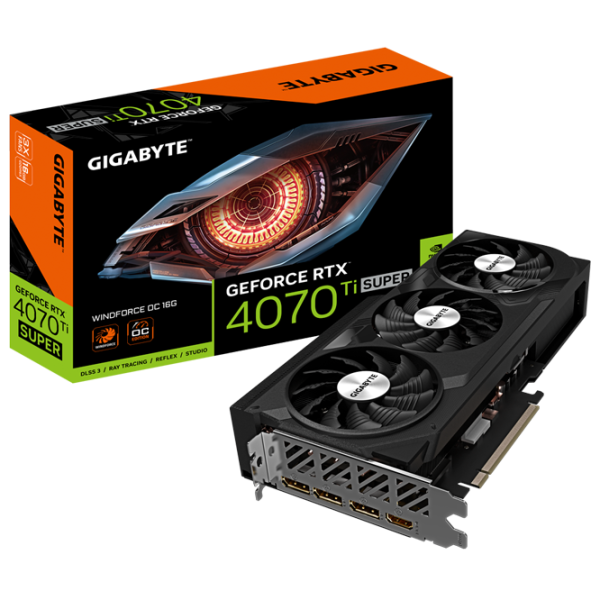 Placă video Gigabyte GeForce RTX 4070 Ti SUPER WINDFORCE OC PCI Express x16 4.0 / 16 GB photo 7
