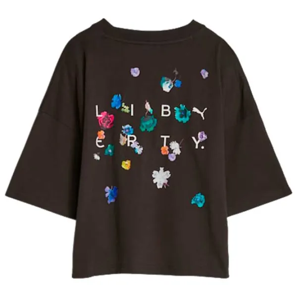 Футболка для женщин Puma X Liberty Graphic Tee Хлопок/ Черный photo 2