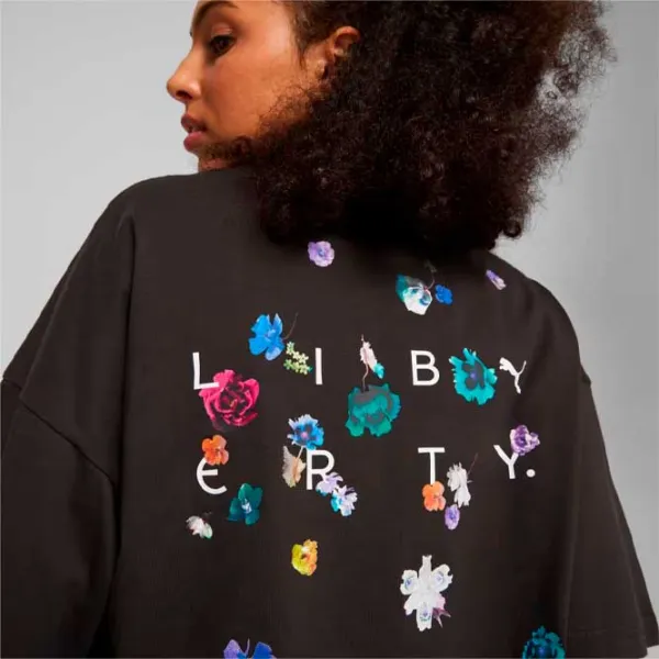 Tricou pentru femei Puma X Liberty Graphic Tee Bumbac/ Black photo 4 Tricou pentru femei Puma X Liberty Graphic Tee Bumbac/ Black photo 4