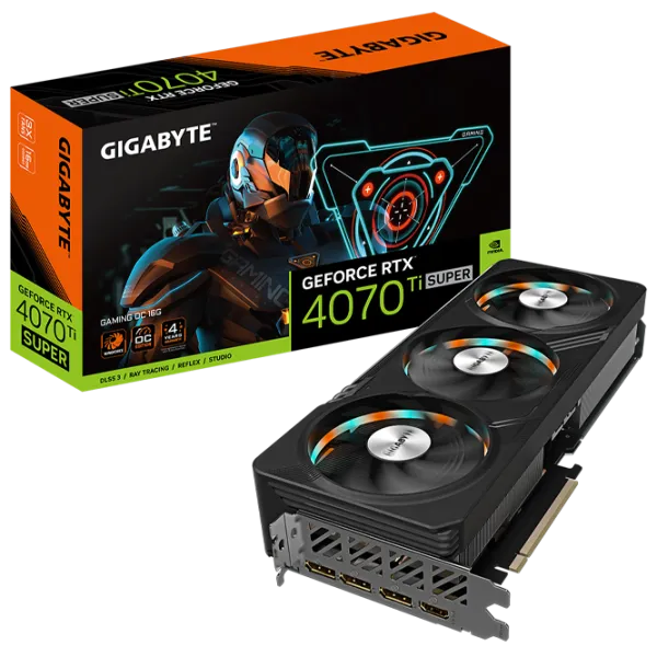 Видеокарта Gigabyte GeForce RTX 4070 Ti SUPER GAMING OC PCI Express x16 4.0 / 16 ГБ photo 6 Видеокарта Gigabyte GeForce RTX 4070 Ti SUPER GAMING OC PCI Express x16 4.0 / 16 ГБ photo 6