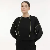 Hanorac pentru femei Lotto W-BETHANY C NECK SWT 4FX Black photo 3
