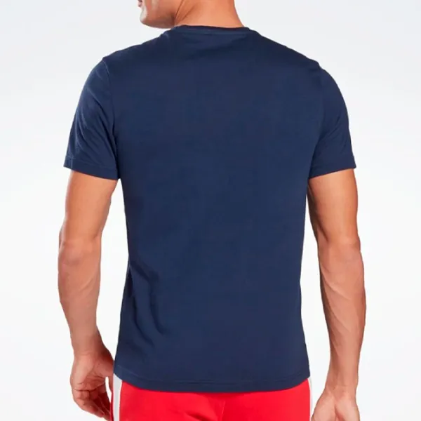 Tricou pentru bărbați Reebok Linear R Bumbac/ Navy photo 3