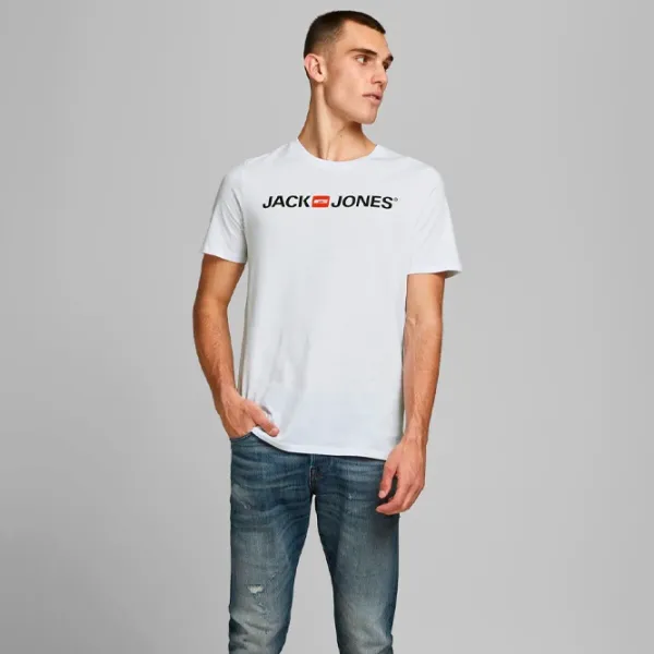 Tricou pentru bărbați Jack & Jones 1P 12137126 Bumbac/ White photo 2 Tricou pentru bărbați Jack & Jones 1P 12137126 Bumbac/ White photo 2