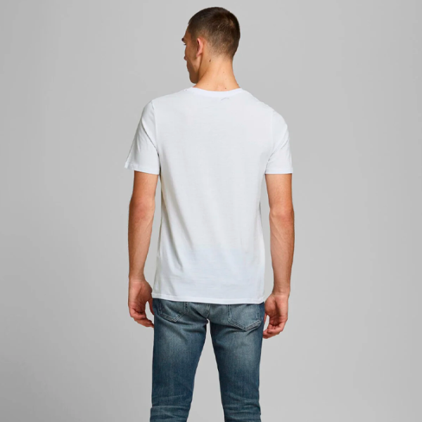 Tricou pentru bărbați Jack & Jones 1P 12137126 Bumbac/ White photo 3 Tricou pentru bărbați Jack & Jones 1P 12137126 Bumbac/ White photo 3