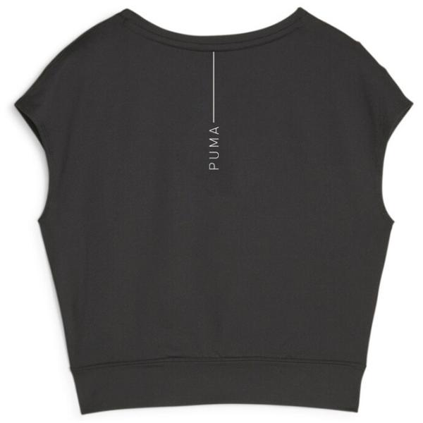 Tricou pentru femei Puma Studio Yogini Lite Trend Tee 6% elastan/ Black photo 2