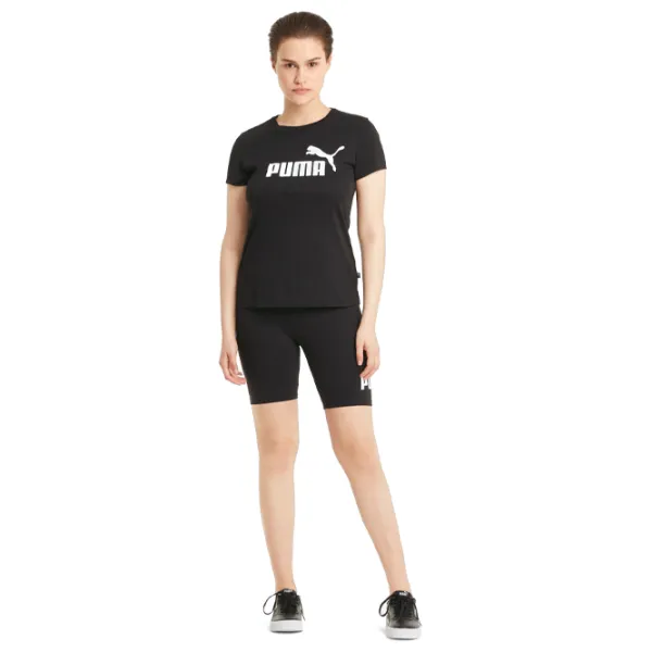 Футболка для женщин Puma Ess Logo Tee Хлопок/ Черный photo 3