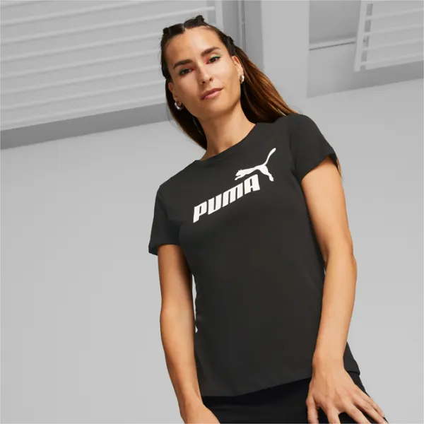 Футболка для женщин Puma Ess Logo Tee Хлопок/ Черный photo 5