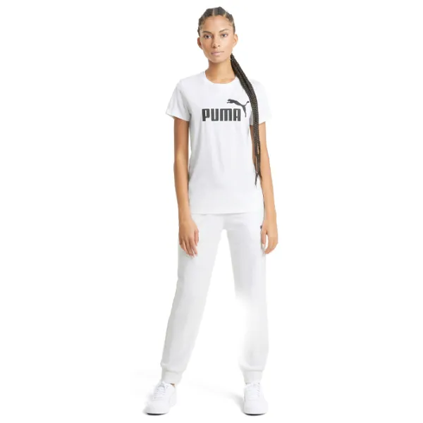 Футболка для женщин Puma Ess Logo Tee Хлопок/ Белый photo 3