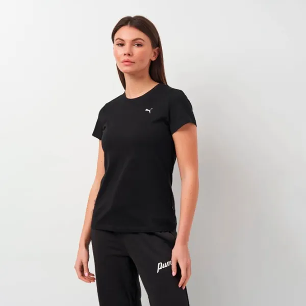 Tricou pentru femei Puma Ess Small Logo Bumbac/ Black photo 3 Tricou pentru femei Puma Ess Small Logo Bumbac/ Black photo 3