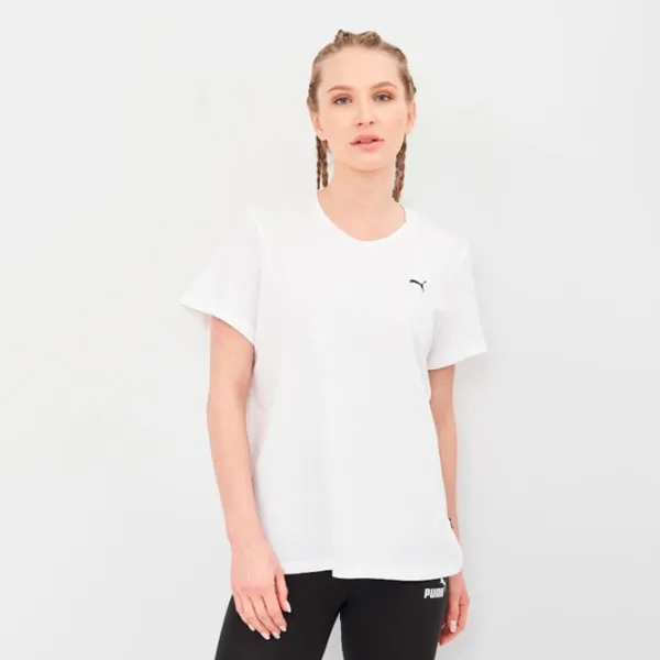 Футболка для женщин Puma Ess Small Logo Хлопок/ Белый photo 3