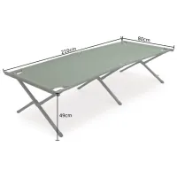 Раскладушка Pinguin Bed Полиэстер/ 120 кг/ Зелёный photo 2