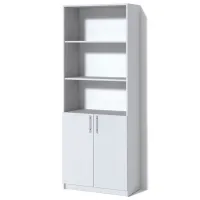 Dulap cu polițe Fabrik Home Office-Line №1 200 x 80 x 40/ PAL/ Frasin alb photo 2