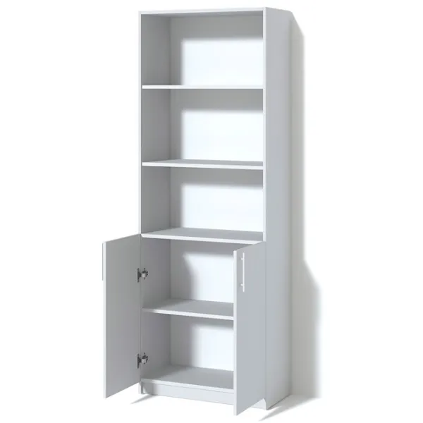 Dulap cu polițe Fabrik Home Office-Line №1 200 x 80 x 40/ PAL/ Frasin alb photo 3