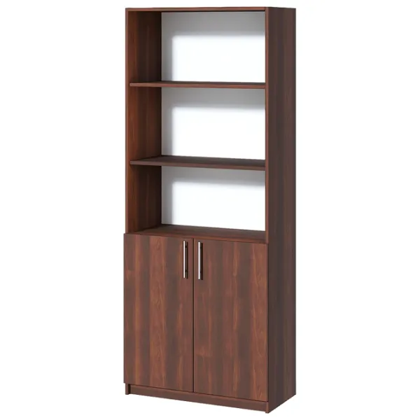 Dulap cu polițe Fabrik Home Office-Line №1 200 x 80 x 40/ PAL/ Nuc Închis photo 2