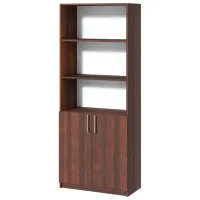 Dulap cu polițe Fabrik Home Office-Line №1 200 x 80 x 40/ PAL/ Nuc Închis photo 2