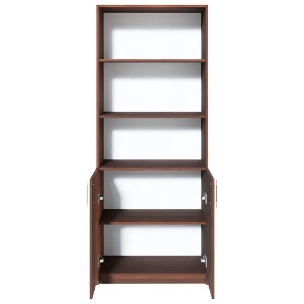 Dulap cu polițe Fabrik Home Office-Line №1 200 x 80 x 40/ PAL/ Nuc Închis photo 3
