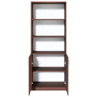 Dulap cu polițe Fabrik Home Office-Line №1 200 x 80 x 40/ PAL/ Nuc Închis photo 3