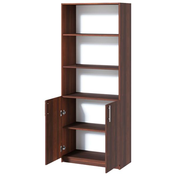 Dulap cu polițe Fabrik Home Office-Line №1 200 x 80 x 40/ PAL/ Nuc Închis photo 4