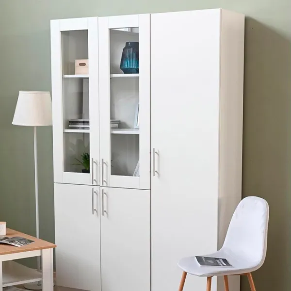 Шкаф Fabrik Home Office-Line №6 200см x 50см x 40см/ ЛДСП/ Белый ясень photo 3