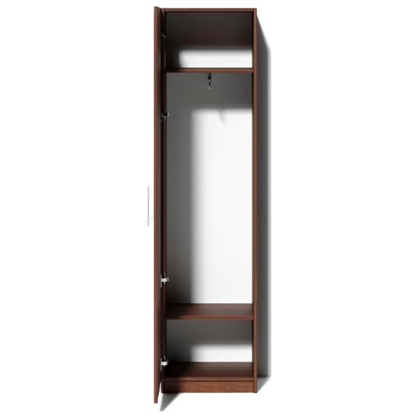 Шкаф Fabrik Home Office-Line №6 200см x 50см x 40см/ ЛДСП/ Орех тёмный photo 3