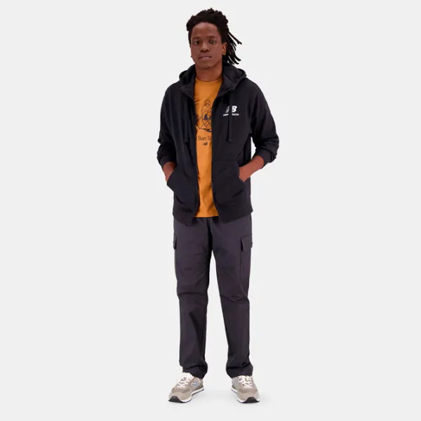 Hanorac pentru bărbați New Balance Essentials Stacked Logo Drept/ Black photo 3 Hanorac pentru bărbați New Balance Essentials Stacked Logo Drept/ Black photo 3