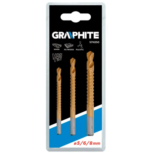 Set de burghie Graphite 57H250 HSS-TIN photo 4 Set de burghie Graphite 57H250 HSS-TIN photo 4