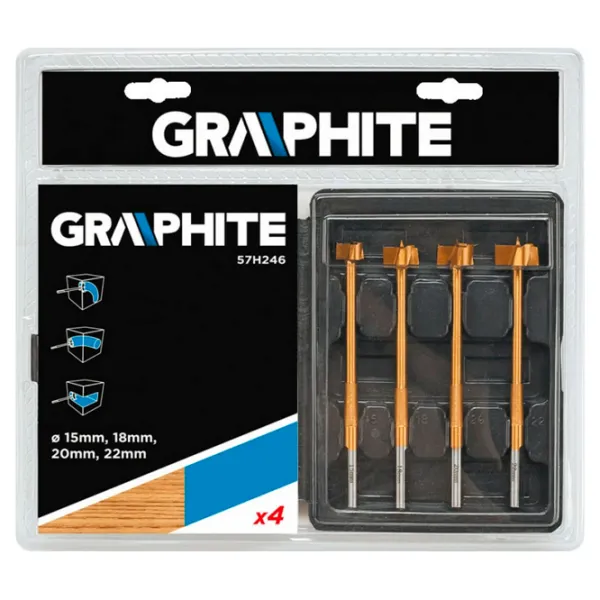 Набор фрез Graphite 57H246 Cталь photo 5