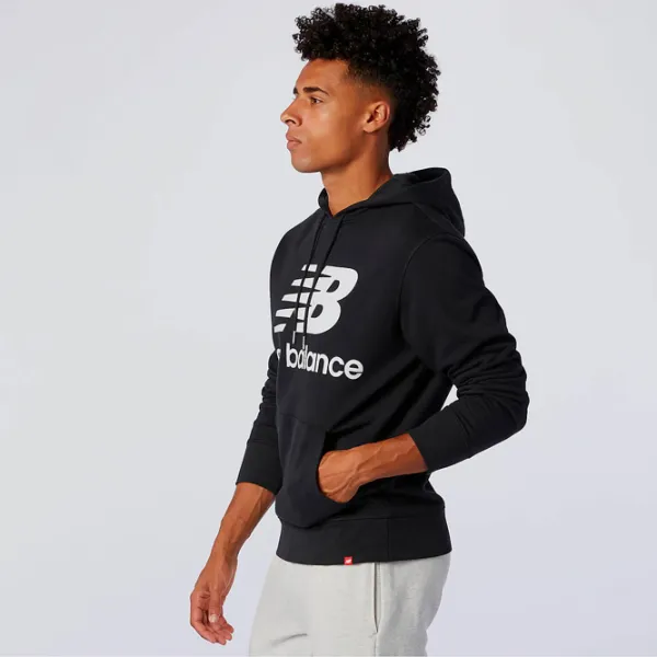 Hanorac pentru bărbați New Balance Essentials Stacked Logo Po Drept/ Black photo 4 Hanorac pentru bărbați New Balance Essentials Stacked Logo Po Drept/ Black photo 4