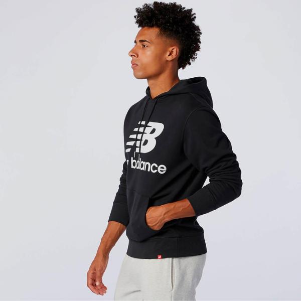 Толстовка для мужчин New Balance Essentials Stacked Logo Po Прямой/ Черный photo 4 Толстовка для мужчин New Balance Essentials Stacked Logo Po Прямой/ Черный photo 4