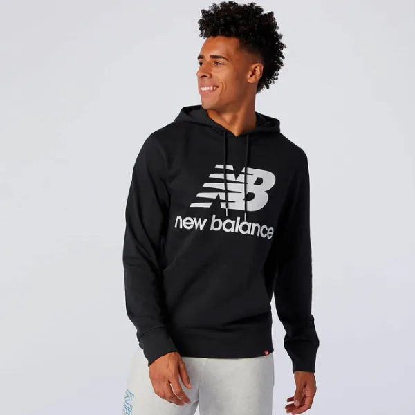 Толстовка для мужчин New Balance Essentials Stacked Logo Po Прямой/ Черный photo 2 Толстовка для мужчин New Balance Essentials Stacked Logo Po Прямой/ Черный photo 2