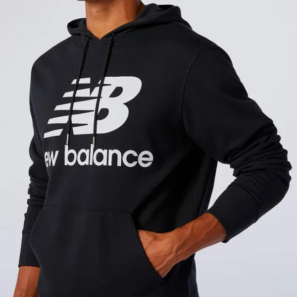 Толстовка для мужчин New Balance Essentials Stacked Logo Po Прямой/ Черный photo 5 Толстовка для мужчин New Balance Essentials Stacked Logo Po Прямой/ Черный photo 5