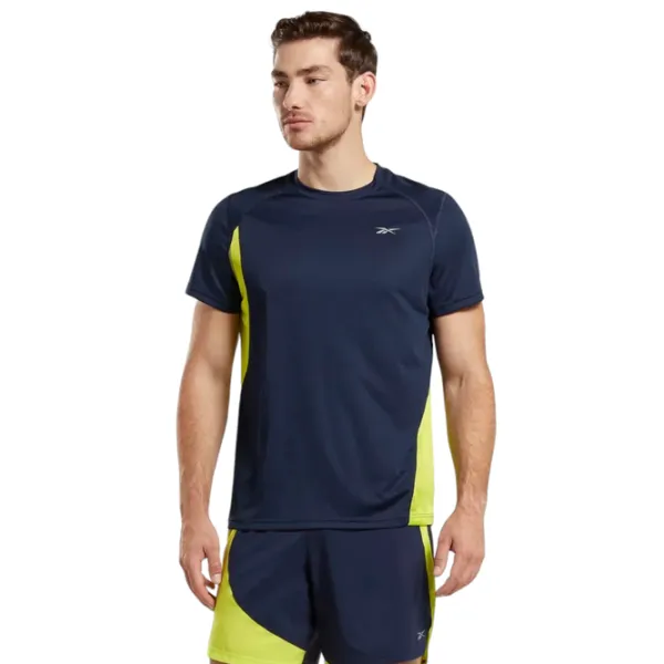 Tricou pentru bărbați Reebok RUNNING SS SPEEDWI Polyester/ Navy photo 2