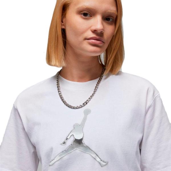 Футболка для женщин Nike Jordan Gf SS Tee Gfx Hbr Хлопок/ Белый photo 3