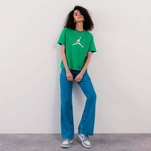 Tricou pentru femei Nike Jordan Gf SS Tee Gfx Hbr Bumbac/ Green photo 4 Tricou pentru femei Nike Jordan Gf SS Tee Gfx Hbr Bumbac/ Green photo 4