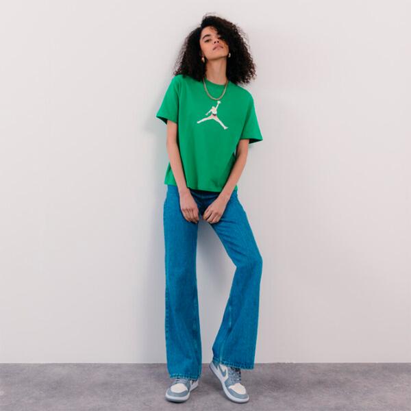 Tricou pentru femei Nike Jordan Gf SS Tee Gfx Hbr Bumbac/ Green photo 4 Tricou pentru femei Nike Jordan Gf SS Tee Gfx Hbr Bumbac/ Green photo 4