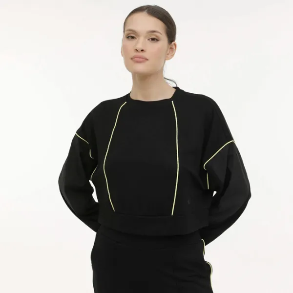 Hanorac pentru femei Lotto W-BETHANY C NECK SWT 4FX Black photo 2 Hanorac pentru femei Lotto W-BETHANY C NECK SWT 4FX Black photo 2