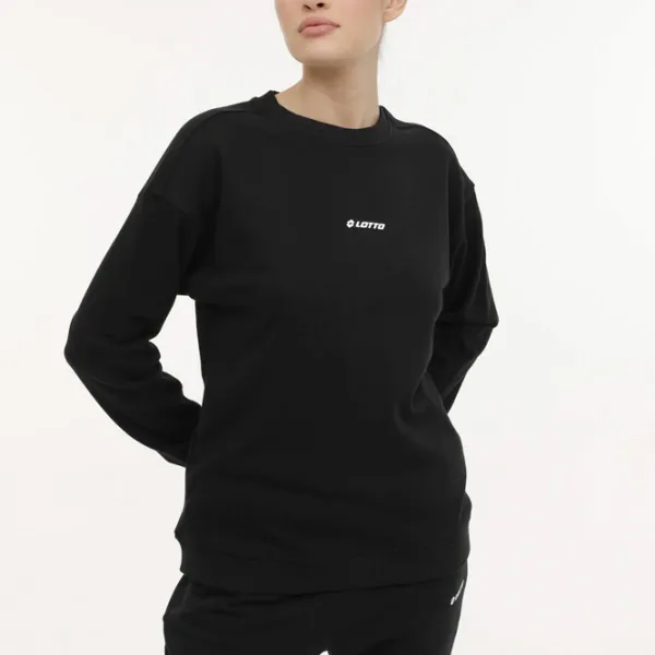Hanorac pentru femei Lotto W-DELFIN C NECK SWEAT 4FX Black photo 2