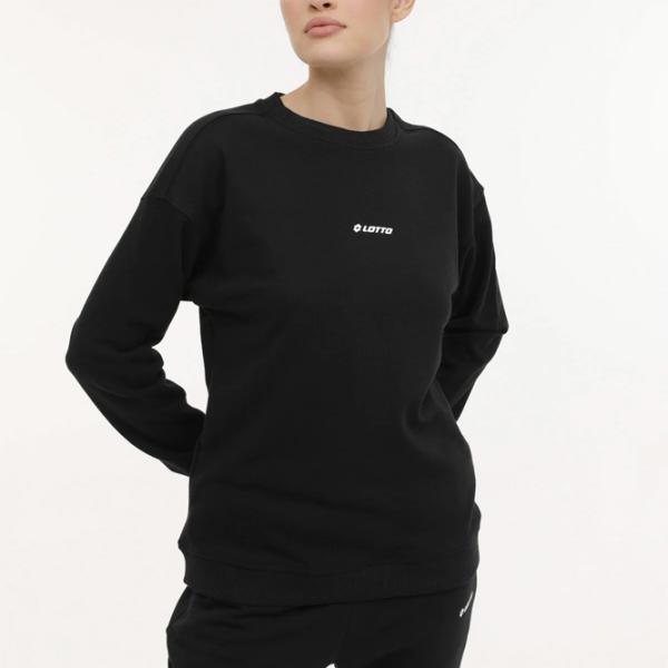 Hanorac pentru femei Lotto W-DELFIN C NECK SWEAT 4FX Black photo 2