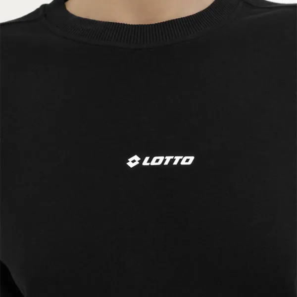Hanorac pentru femei Lotto W-DELFIN C NECK SWEAT 4FX Black photo 4
