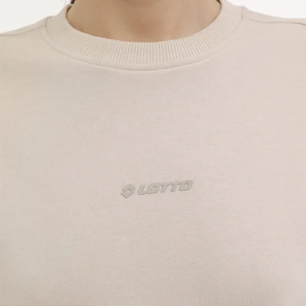 Hanorac pentru femei Lotto W-DELFIN C NECK SWEAT 4FX Beige photo 4 Hanorac pentru femei Lotto W-DELFIN C NECK SWEAT 4FX Beige photo 4