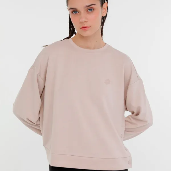 Hanorac pentru femei Lotto W-PACIFICO C NECK SWT 3PR Beige photo 2 Hanorac pentru femei Lotto W-PACIFICO C NECK SWT 3PR Beige photo 2