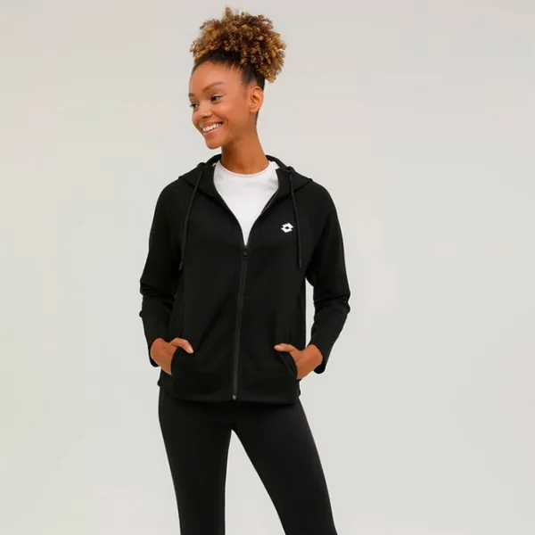 Hanorac pentru femei Lotto W-SD100 KAREN SCUBA FULL Black photo 3 Hanorac pentru femei Lotto W-SD100 KAREN SCUBA FULL Black photo 3