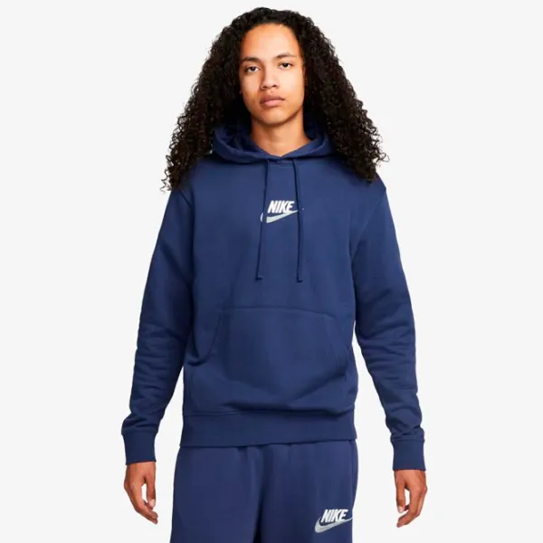 Hanorac pentru bărbați Nike M Nk Club+ Ft Po Lbr Drept/ Blue photo 2