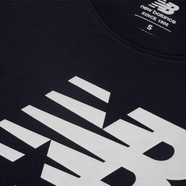 Футболка для женщин New Balance Shirt Essentials Stacked Logo 30% полиэстер/ Черный photo 6